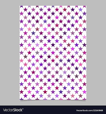 Geometrical pentagram star pattern background vector image