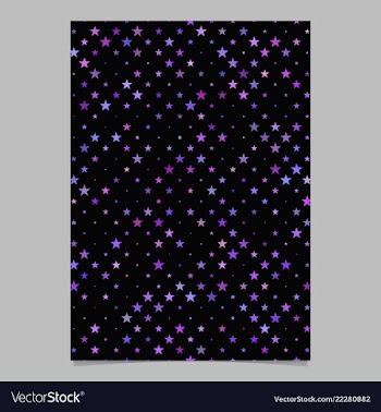 Geometrical pentagram star pattern poster vector image