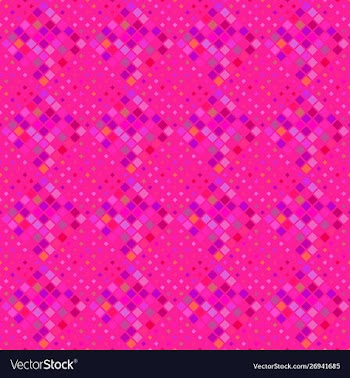 Geometrical pink abstract diagonal square pattern vector image