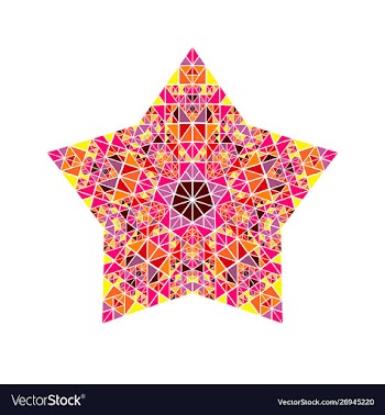 Geometrical polygonal abstract isolated tiled vector image