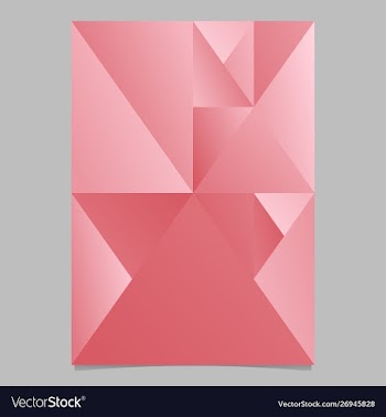 Geometrical polygonal abstract triangle flyer vector image