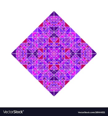 Geometrical polygonal abstract triangle mosaic vector image
