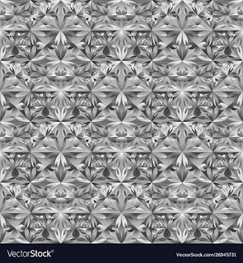 Geometrical polygonal gray mosaic floral pattern vector image