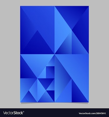 Geometrical polygonal minimal blue gradient vector image