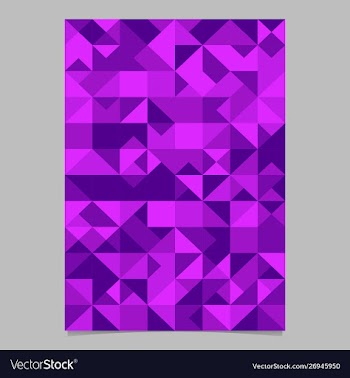 Geometrical polygonal triangle mosaic page vector image