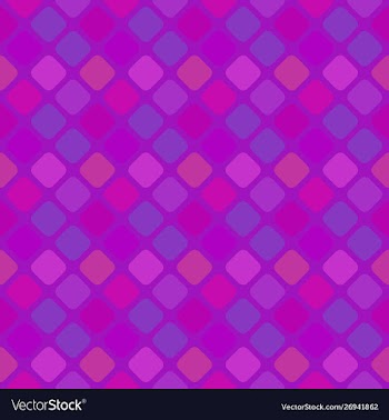 Geometrical purple square pattern background vector image