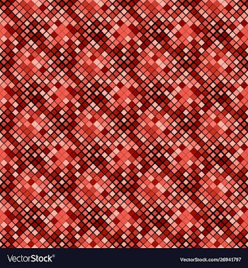 Geometrical red diagonal square pattern vector image