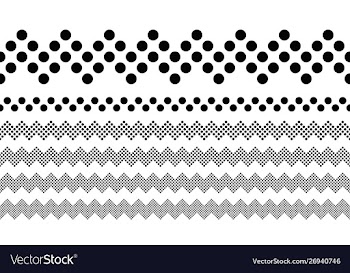 Geometrical repeating dot pattern page divider vector image