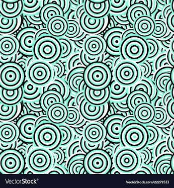 Geometrical repeating pattern - concentric circle vector image