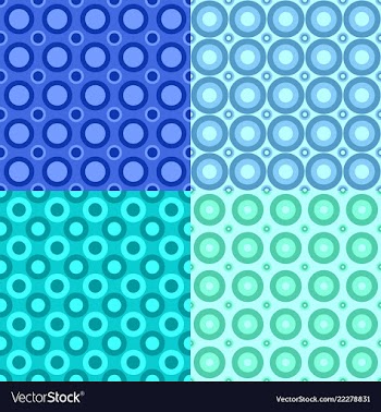 Geometrical repeating pattern set - circle vector image