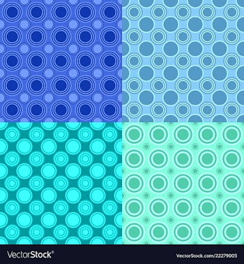 Geometrical repeating pattern set - circle vector image