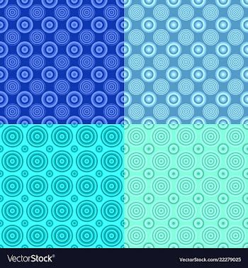 Geometrical repeating pattern set - circle vector image