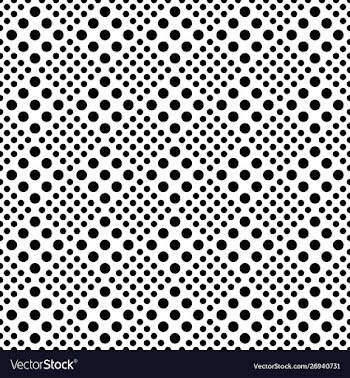 Geometrical retro black and white circle pattern vector image