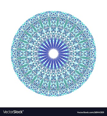 Geometrical round colorful abstract gravel vector image