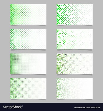 Geometrical rounded square pattern card template vector image