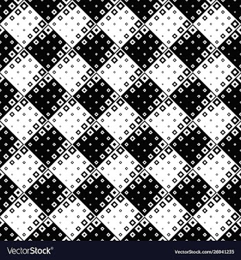Geometrical seamless black and white square vector image
