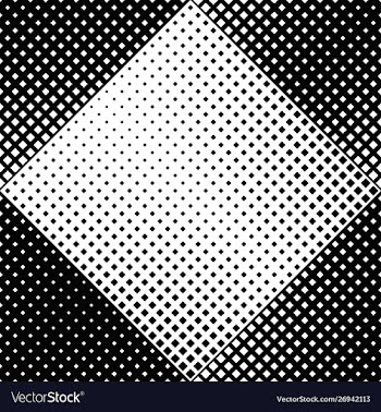 Geometrical seamless black and white square vector image