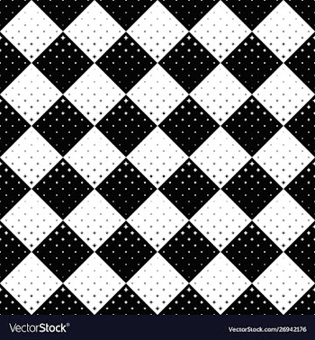 Geometrical seamless black and white star pattern vector image
