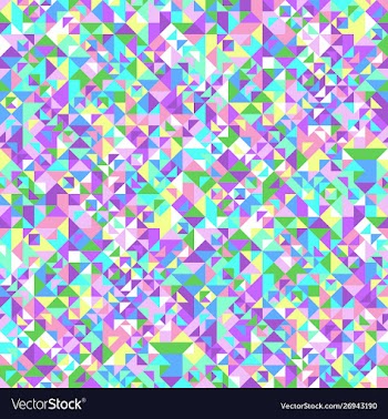 Geometrical seamless colorful triangle tile vector image