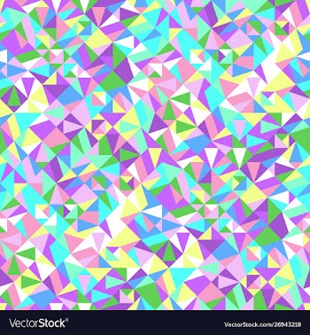 Geometrical seamless colorful triangular mosaic vector image