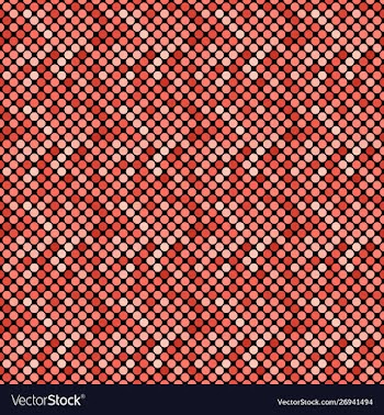 Geometrical seamless dot pattern background - red vector image