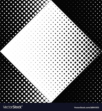 Geometrical seamless monochrome abstract dot vector image