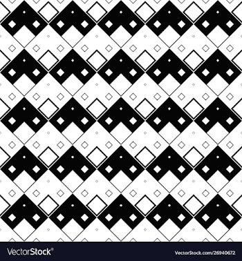 Geometrical seamless monochrome diagonal square vector image