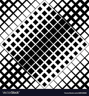 Geometrical seamless monochrome diagonal square vector image