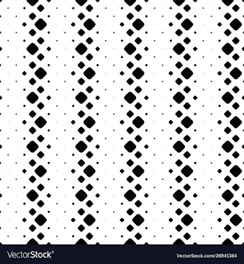 Geometrical seamless monochrome rounded square vector image