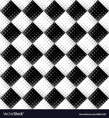 Geometrical seamless monochrome square pattern vector image