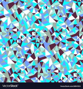 Geometrical seamless mosaic triangle pattern vector image