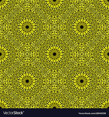 Geometrical seamless oriental kaleidoscope vector image