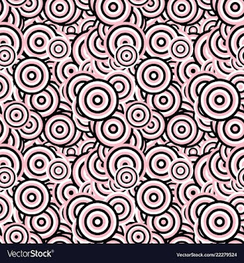 Geometrical seamless pattern - concentric circle vector image