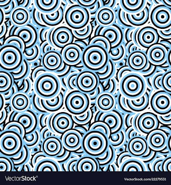 Geometrical seamless pattern - concentric circle vector image