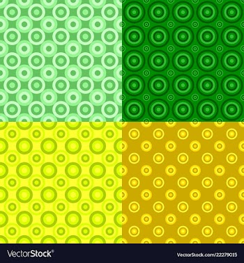 Geometrical seamless pattern set - circle vector image