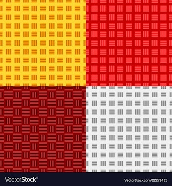 Geometrical seamless pattern set - square vector image