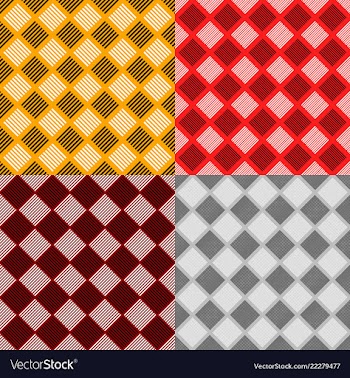 Geometrical seamless pattern set - square vector image