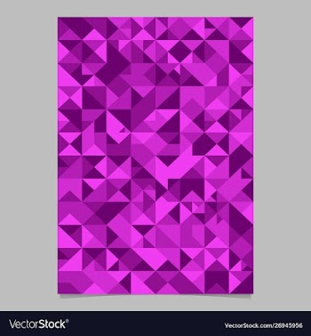 Geometrical seamless purple triangle mosaic vector image