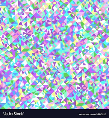 Geometrical seamless triangular mosaic pattern vector image