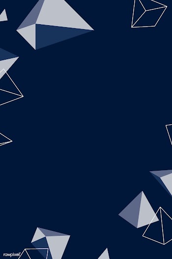 Geometrical shape patterned blue background vector | Free  vector - 2258161