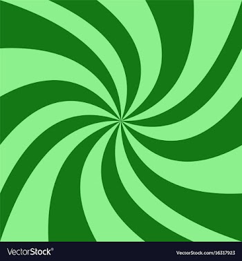Geometrical spiral background - from green vector image