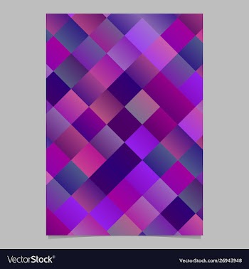 Geometrical square flyer background template vector image