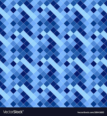 Geometrical square pattern background - blue vector image