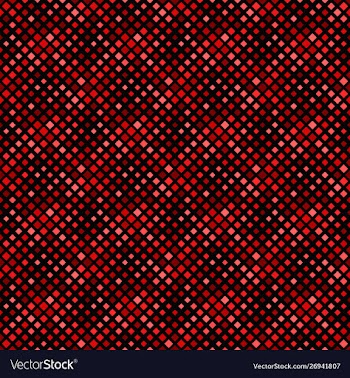 Geometrical square pattern background - dark red vector image