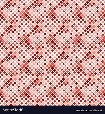 Geometrical square pattern background - red vector image