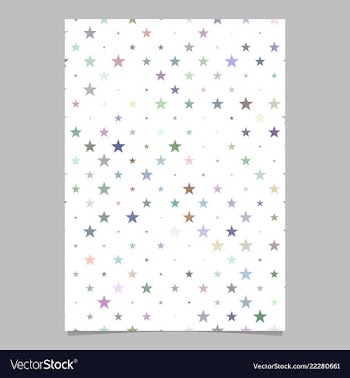 Geometrical star pattern poster background vector image