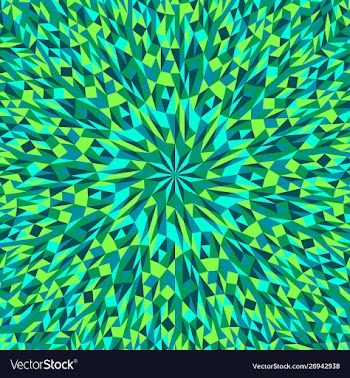 Geometrical tiled mosaic background - circular vector image
