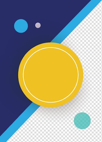Geometry Euclidean , Creative geometric PPT background material, round yellow illustration transparent background PNG clipart