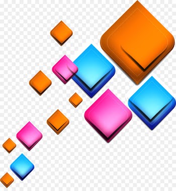 Geometry Light Square Geometric shape - Colorful cube 