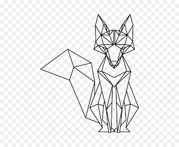 Geometry Red panda Drawing Geometric shape - fox 